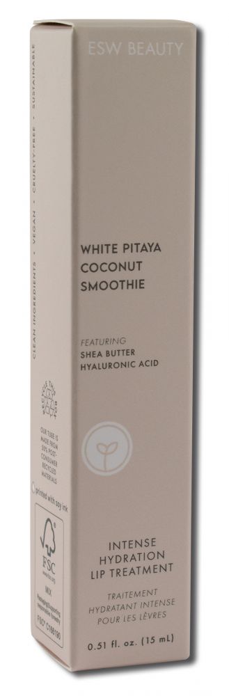ESW BEAUTY ESW BEAUTY LIP SMOOTHIE LIP TREATMENT White Pitaya Coconut .51 oz