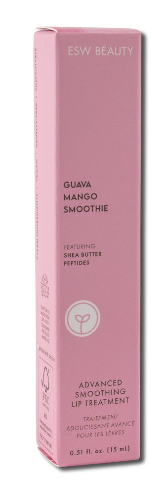 ESW BEAUTY ESW BEAUTY LIP SMOOTHIE LIP TREATMENT Guava Mango .51 oz