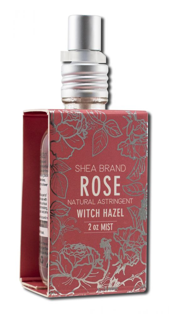 SHEABRAND Witch Hazel Sprays Rose 2 oz