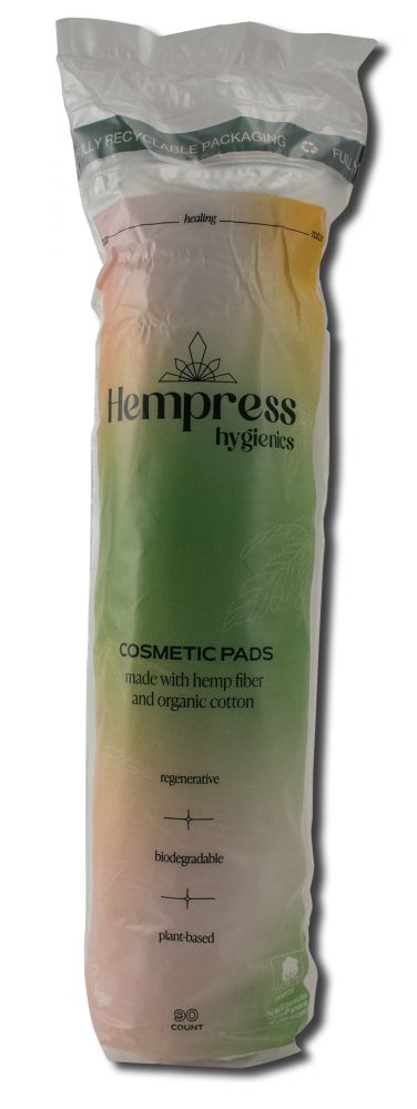 Hempress Hygienics Hemp Based Period and Personal Care Cosmetic Rounds 90 ct