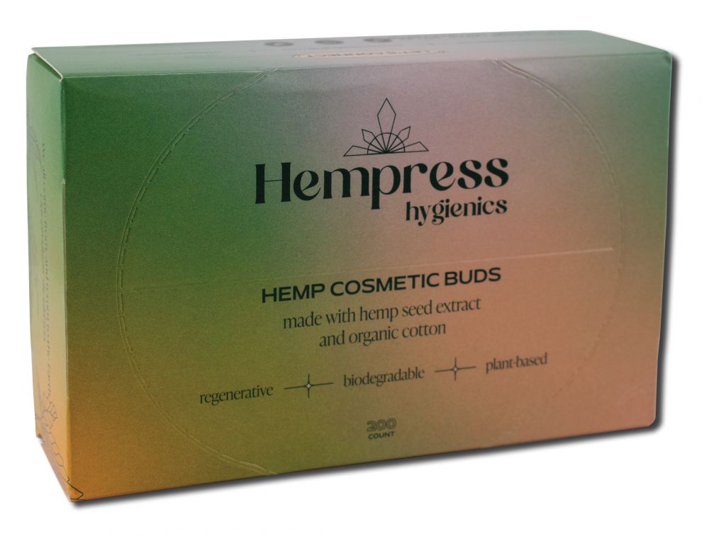 Hempress Hygienics Hemp Based Period and Personal Care Swabs 200 ct
