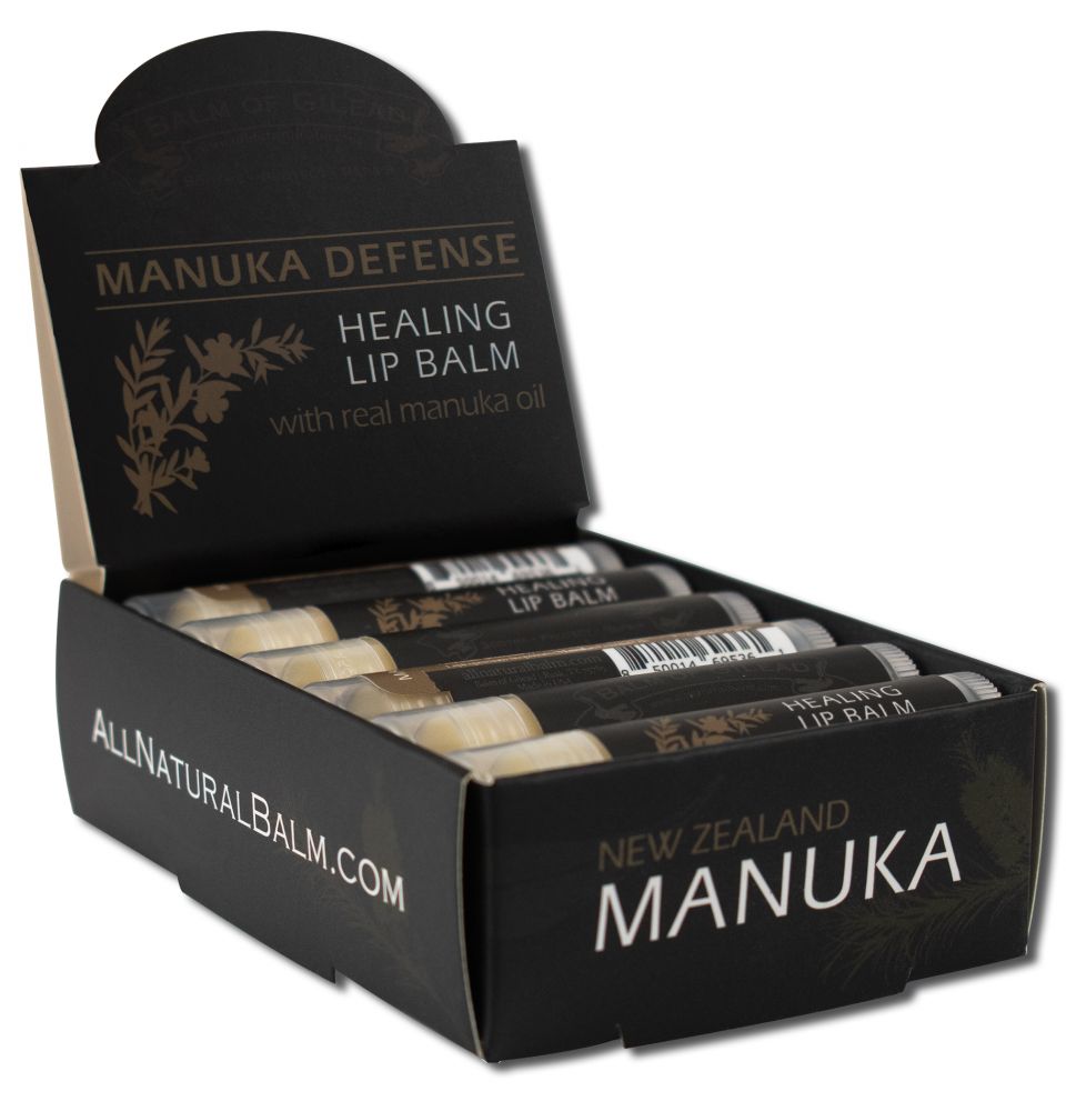 BALM OF GILEAD Lip Balm Manuka Defense .15 oz 12 pc