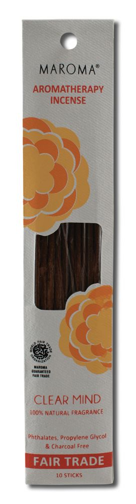 Maroma USA Aromatherapy Incense Clear Mind 10 pk