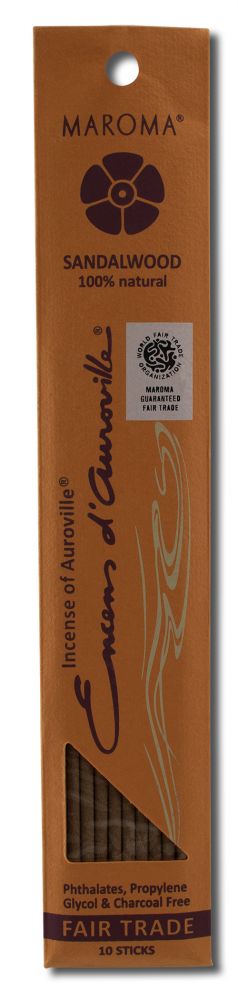 Maroma USA Encens Dauroville Incense Sandalwood 10 pk