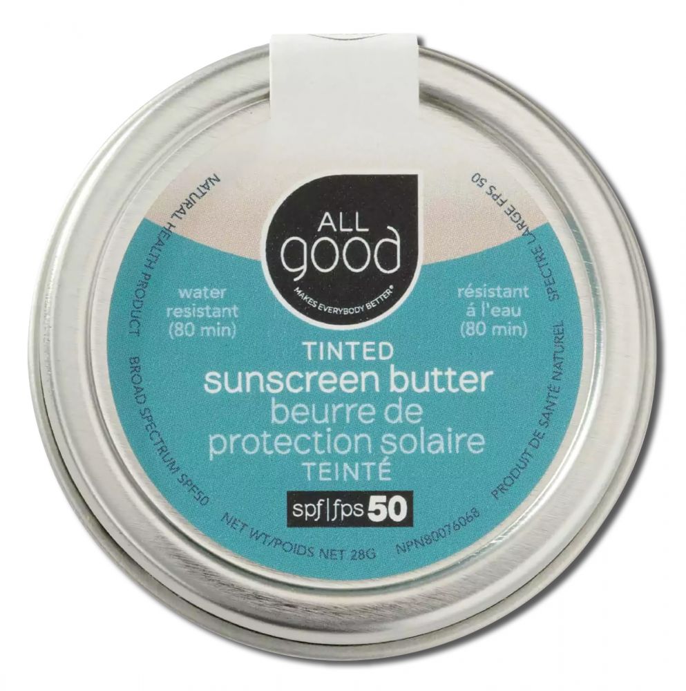 ALL GOOD ALL GOOD SUN CARE Zinc Sun Butter Tinted Tin SPF 50+ 1 oz 8 pc