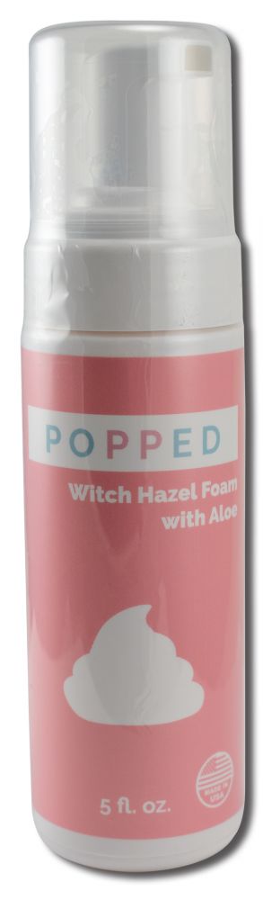 Popped Recovery Products Witch Hazel Foam with Aloe 5 oz