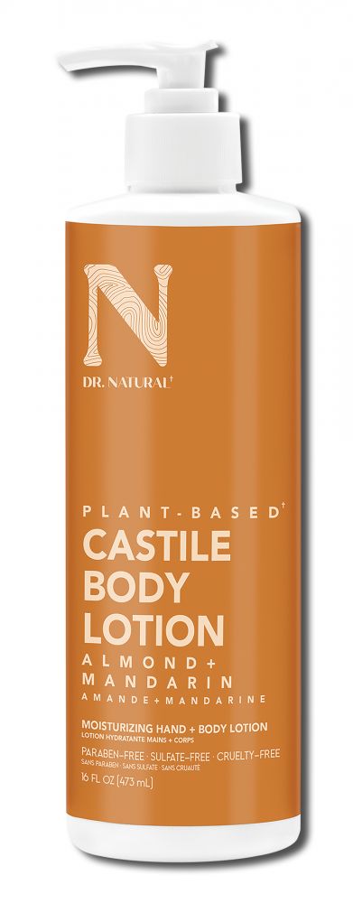 Dr. Natural Body Care Castile Body Lotion Almond 16 oz