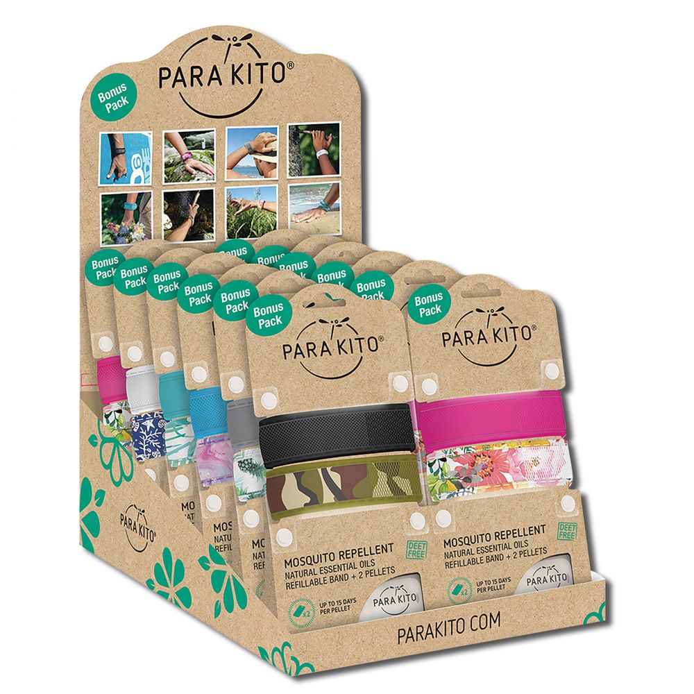 Parakito Insect Repellent Mosquito Repellent Wristband Bonus Pack 12 pc