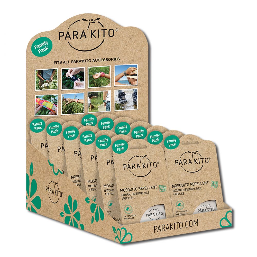 Parakito Insect Repellent Mosquito Repellent 4pk Refills Family Pack 12 pc
