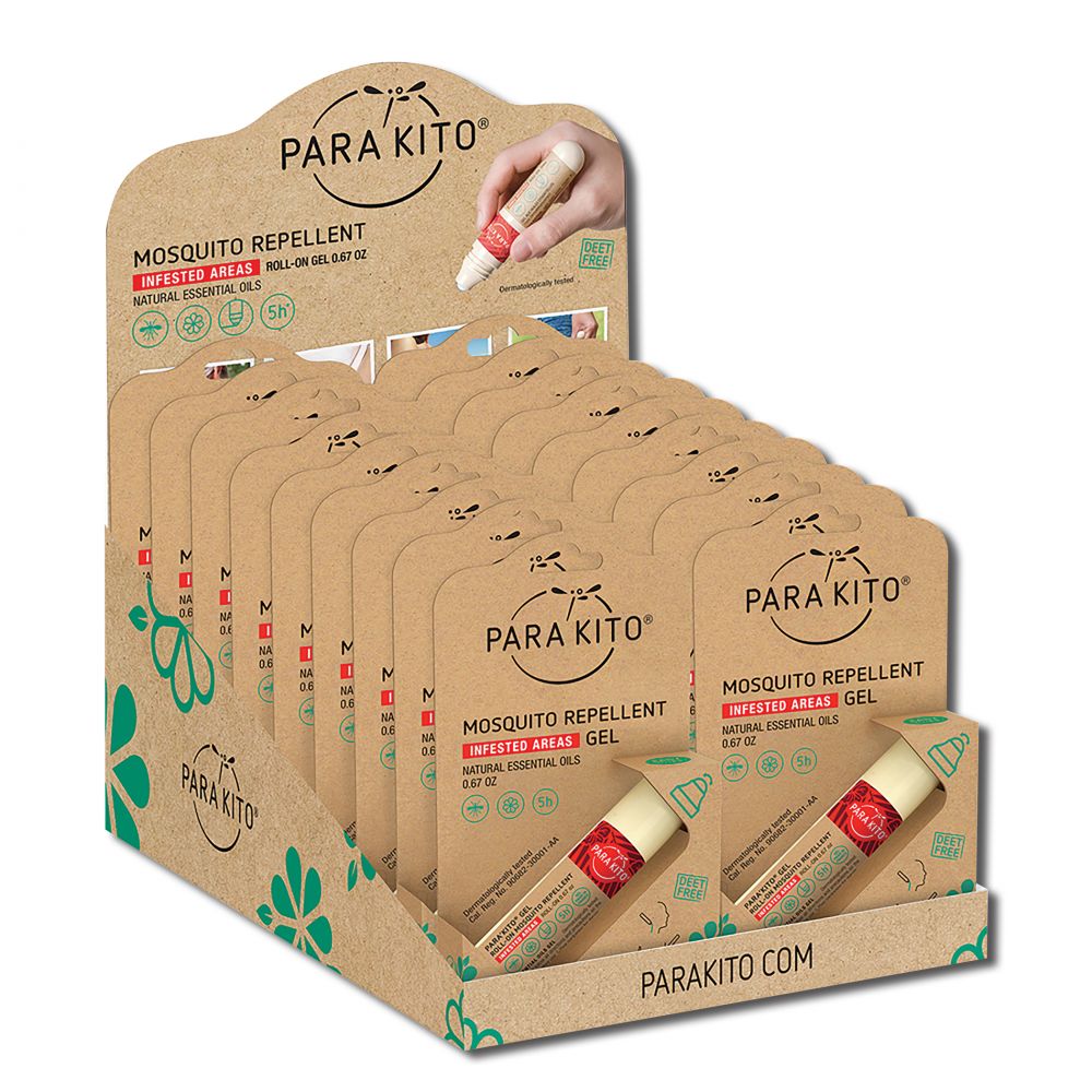 Parakito Insect Repellent Mosquito Repellent .67 oz Gel 18 pc