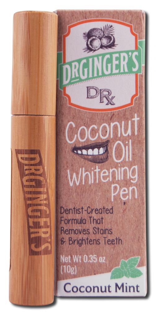DR. GINGERS Coconut Oil Oral Care Coconut Oil Whitening Pen Mint .35 oz