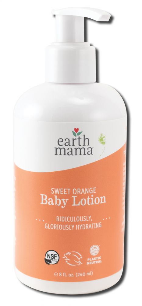 Earth Mama Organics Lotions Sweet Orange Baby Lotion 8 oz
