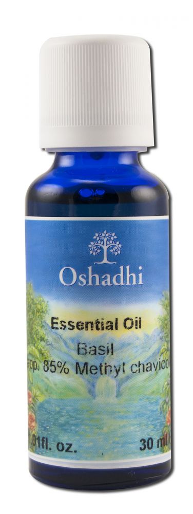 Oshadhi Essential Oil Singles Basil, Organic 30 mL
