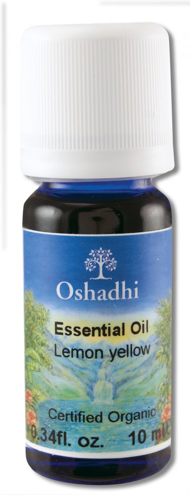 Oshadhi Essential Oil Singles Lemon, Yellow, Extra, Organic 10 mL