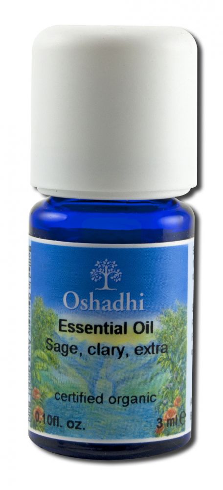 Oshadhi Essential Oil Singles Sage, Clary Extra Organic 3 mL