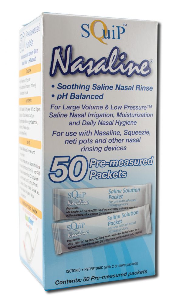 Neilmed Pharmaceuticals Squip Nasal Salt 50 Count Box
