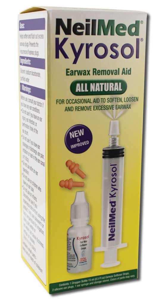 Neilmed Pharmaceuticals Ear Wax Removal Kyrosol Ear Wax Removal Kit 4 pc