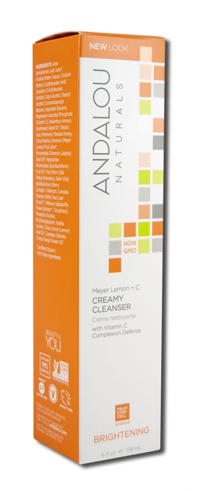 Andalou Naturals Brightening with Vitamin C Meyer Lemon Creamy 6 oz