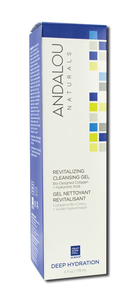 Andalou Naturals Deep Hydration Revitalizing Cleansing Gel 6 oz