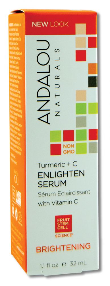 Andalou Naturals Brightening with Vitamin C Turmeric + C Enlighten Serum 1.1 oz