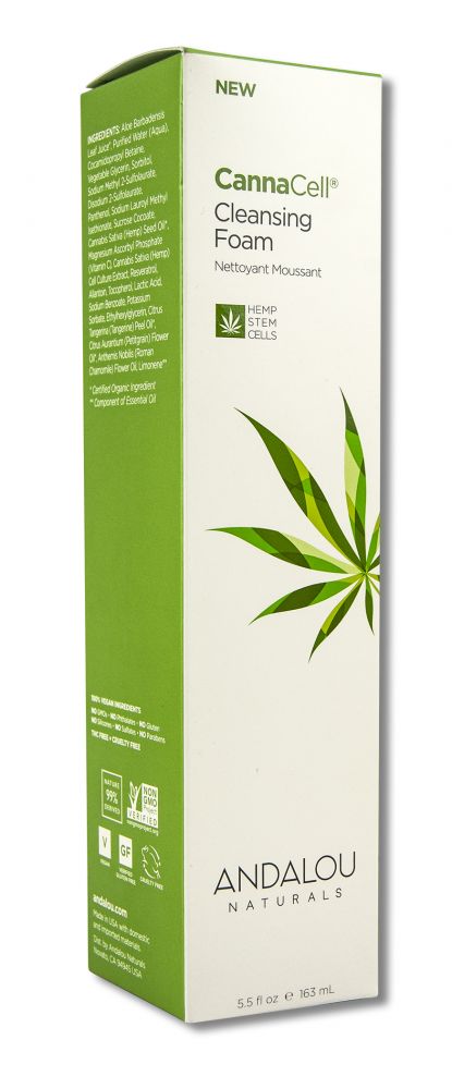 Andalou Naturals Cannacell Cleansing Foam 5.5 oz