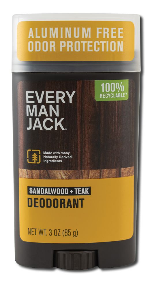 Every Man Jack Body Sandalwood + Teak Deodorant 3 oz