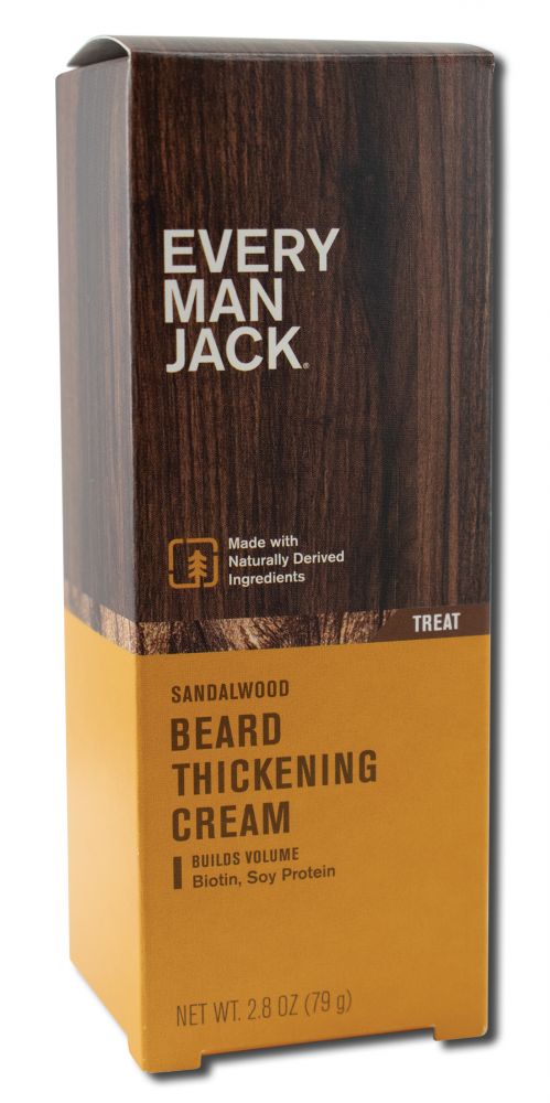 Every Man Jack Hair Beard Thickening Cream Sandalwood 2.8 oz