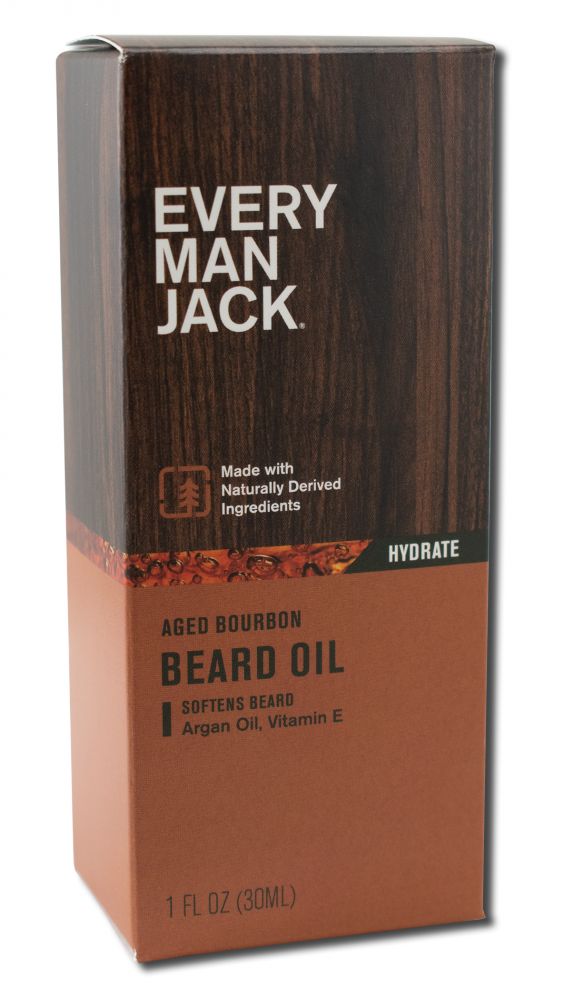 Every Man Jack Skin Aged Bourbon Beard Oil 1 oz