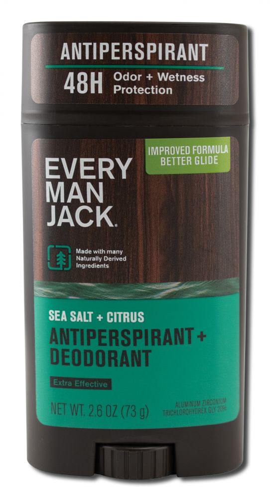 Every Man Jack Body Antiperspirant + Deodorant Sea Salt 2.6 oz