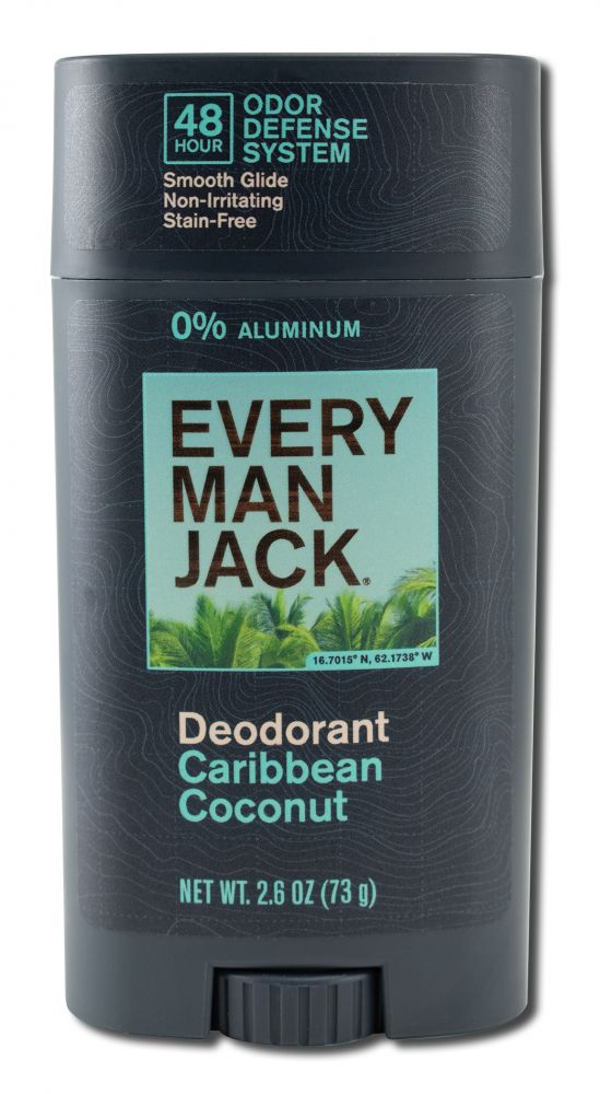 Every Man Jack Body Caribbean Coconut Deodorant 2.6 oz