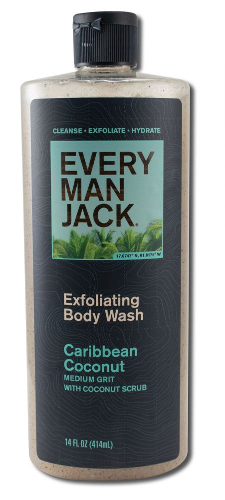 Every Man Jack Body Caribbean Coconut Body Wash 14 oz