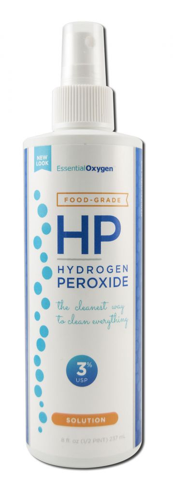 Essential Oxygen Hydrogen Peroxide Hydrogen Peroxide Spray Food Grade 3% 8 oz