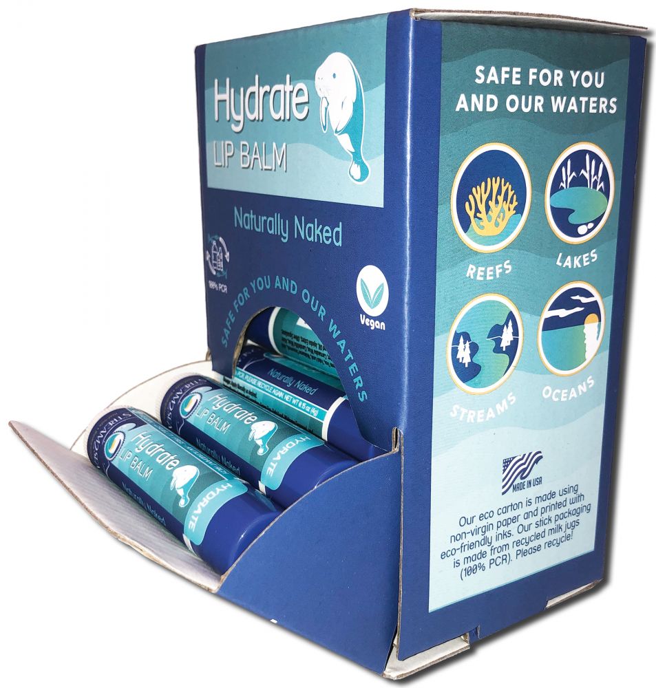 STREAM2SEA Lip Balm Naturally Naked Hydrate Lip Balm .15 oz 21 ct