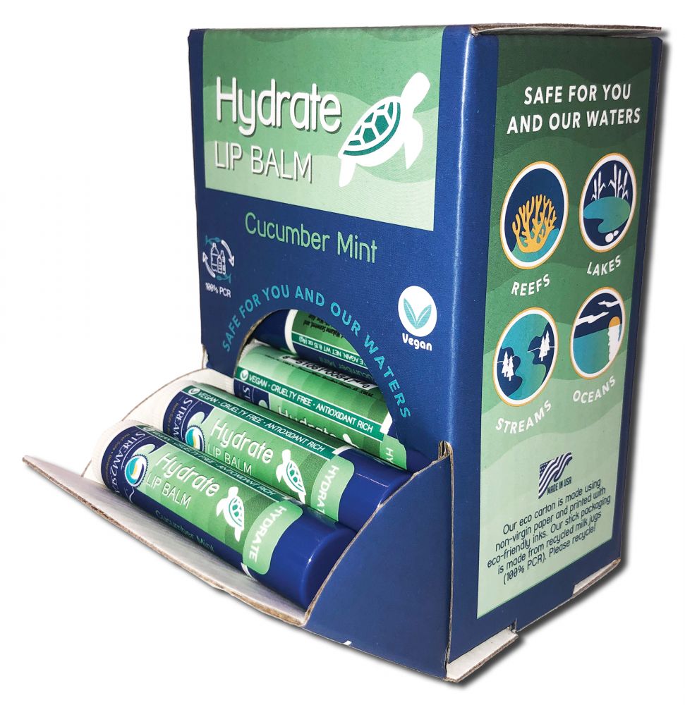 STREAM2SEA Lip Balm Cucumber Melon Hydrate Lip Balm .15 oz 21 ct