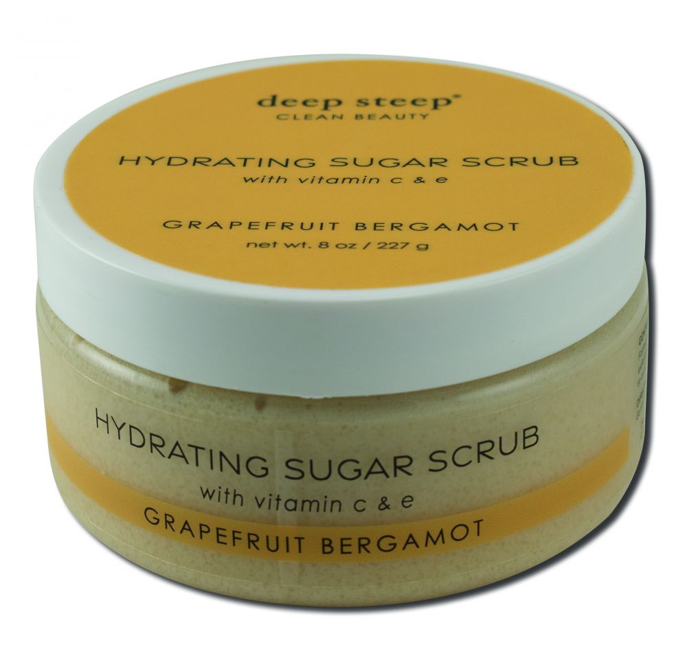 Deep Steep Sugar Scrubs Grapefruit Bergamot Jar 8 oz