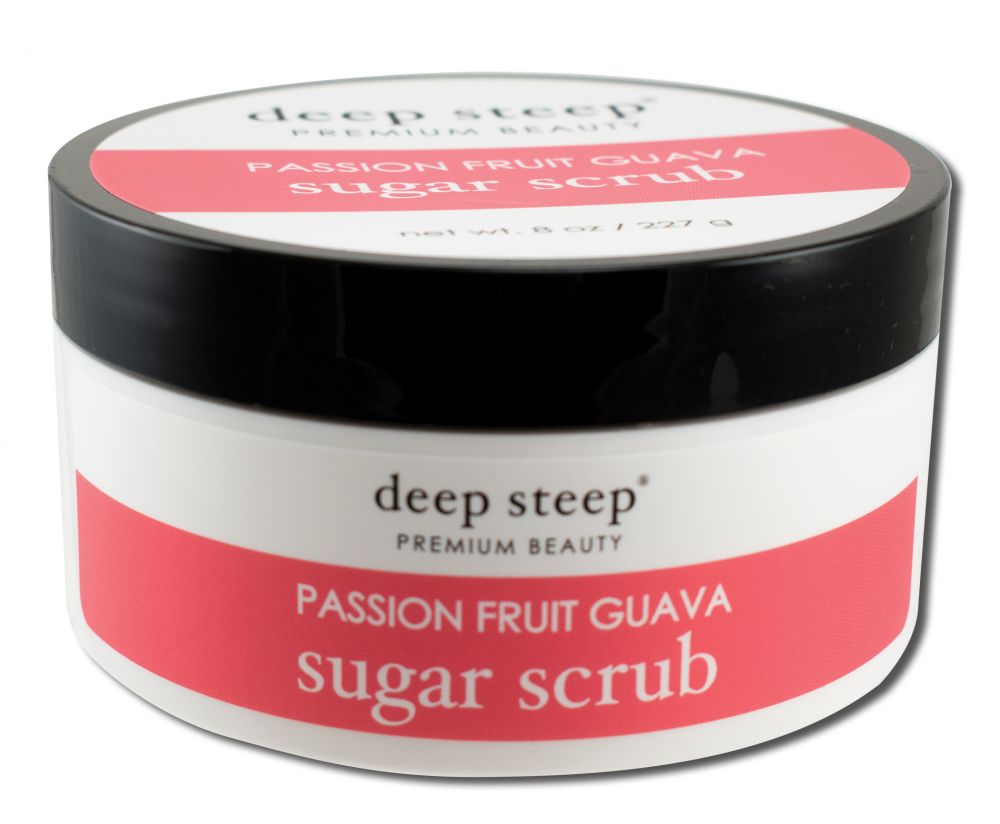Deep Steep Sugar Scrubs Passion Fruit Guava Jar 8 oz