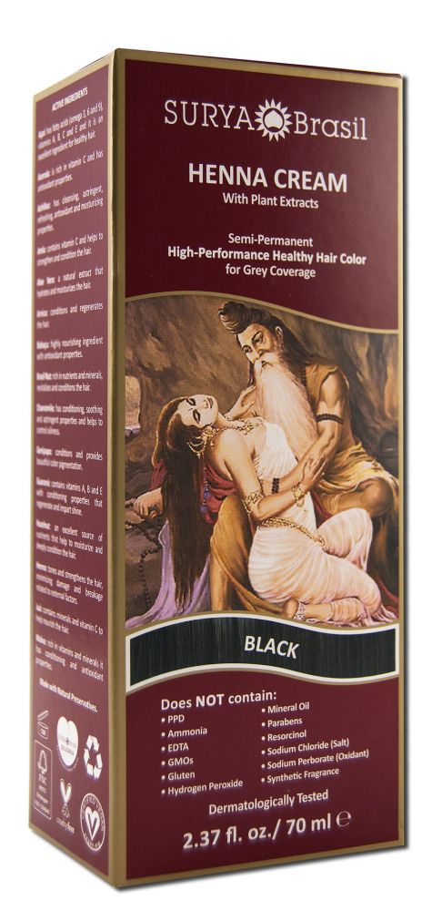 Surya Henna Henna Creams Black 2.37 oz