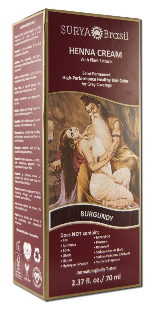 Surya Henna Henna Creams Burgundy 2.37 oz