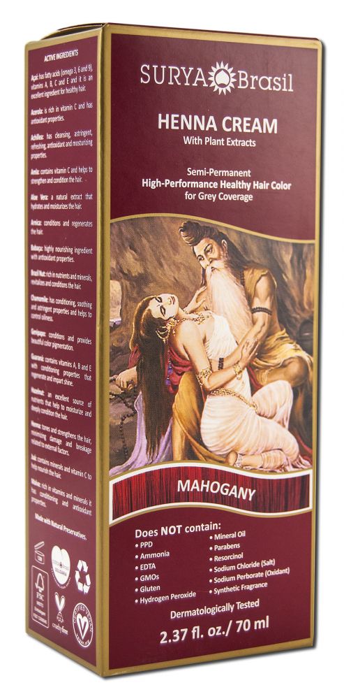 Surya Henna Henna Creams Mahogany 2.37 oz