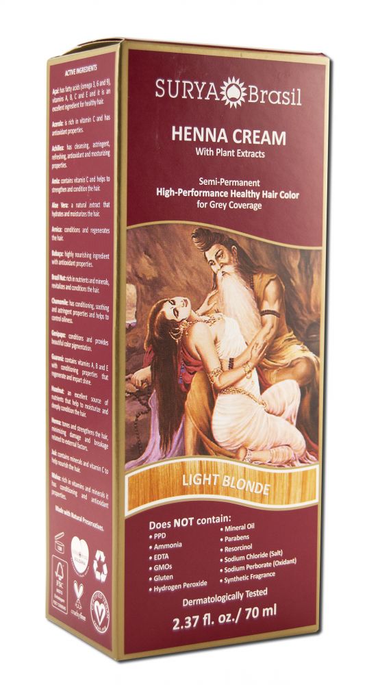Surya Henna Henna Creams Light Blonde 2.37 oz