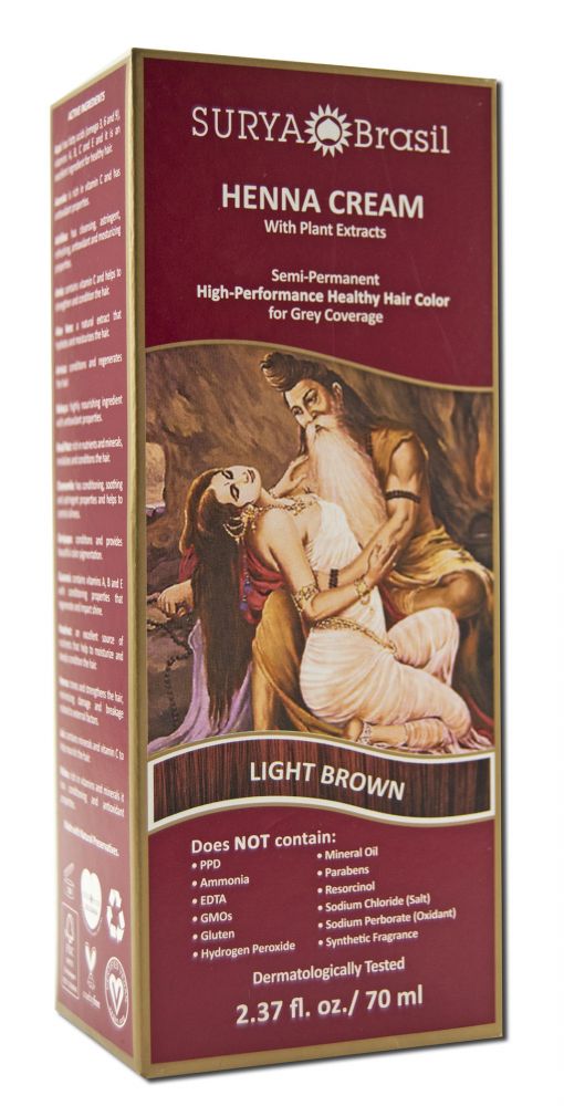 Surya Henna Henna Creams Light Brown 2.37 oz
