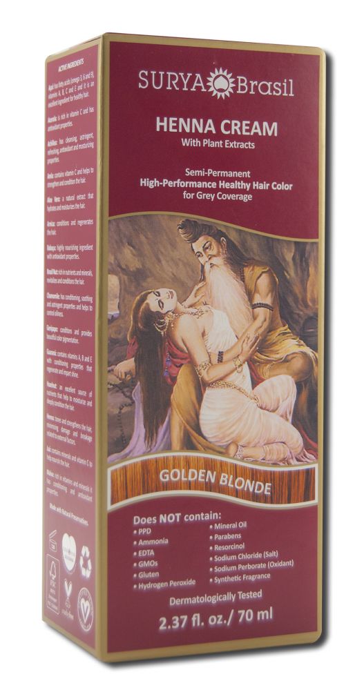 Surya Henna Henna Creams Golden Blonde 2.37 oz