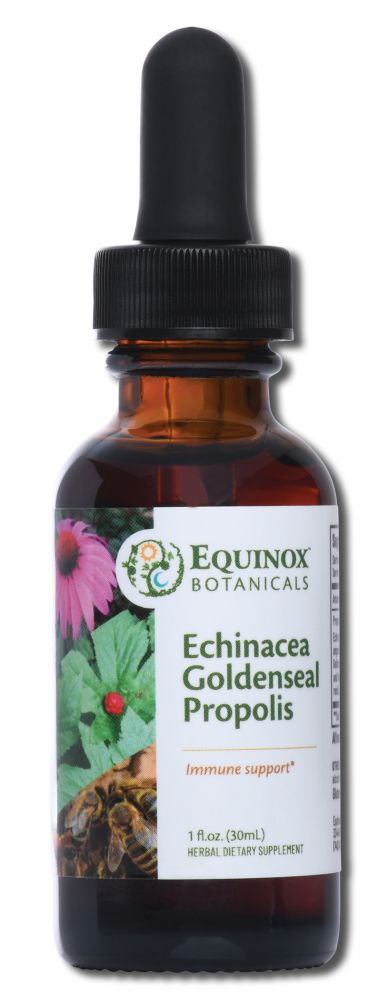 Equinox Botanicals Oils Extracts & Oils Echinacea Goldenseal Propolis 1 oz