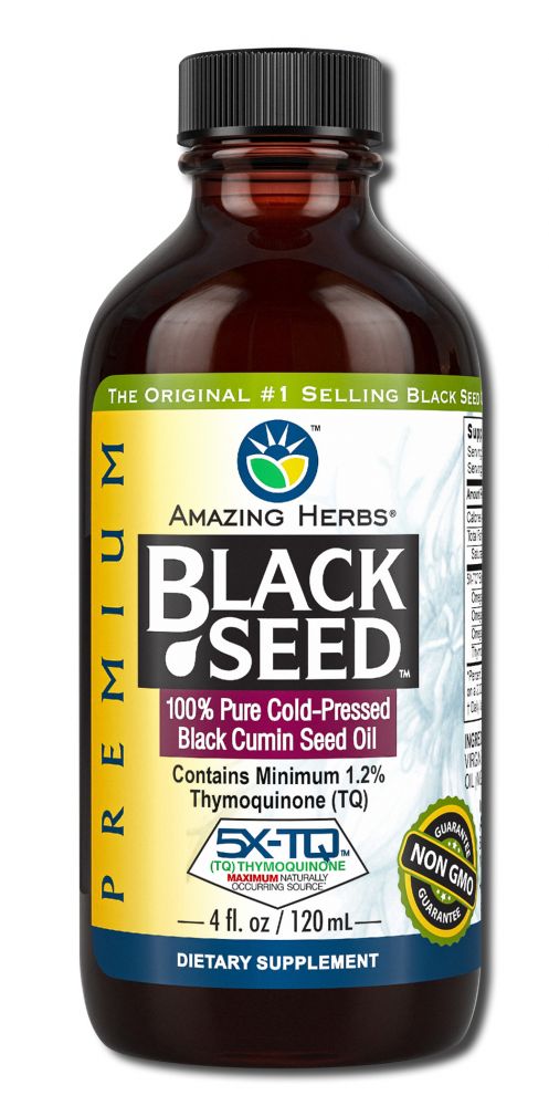 Amazing Herbs Supplements Black Seed Oil 4 oz