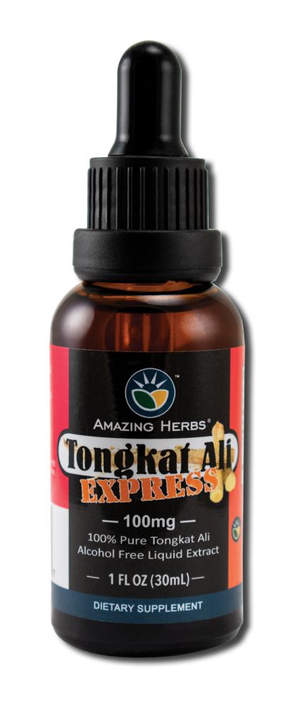 Amazing Herbs Supplements TongKat Ali Express 100 mg 1 oz