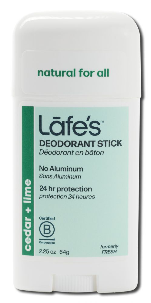 LAFES NATURAL BODYCARE Deodorant Cedar + Lime Twist Stick 2.25 oz
