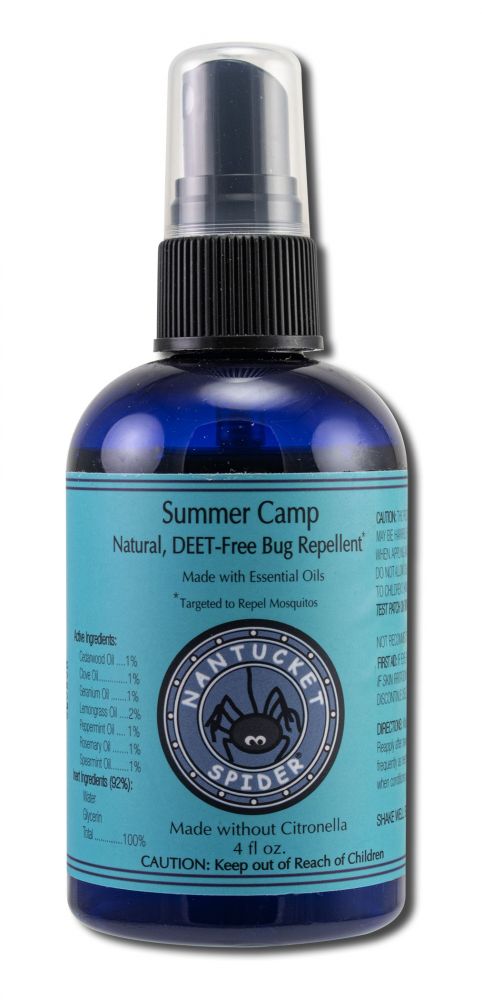 NANTUCKET SPIDER Bug Repellent Summer Camp Repellent Spray 4 oz