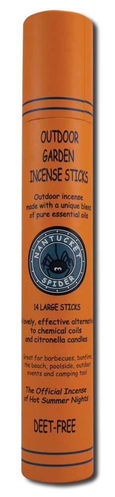 NANTUCKET SPIDER Bug Repellent Outdoor Garden Stick Sun & Sand 14 ct