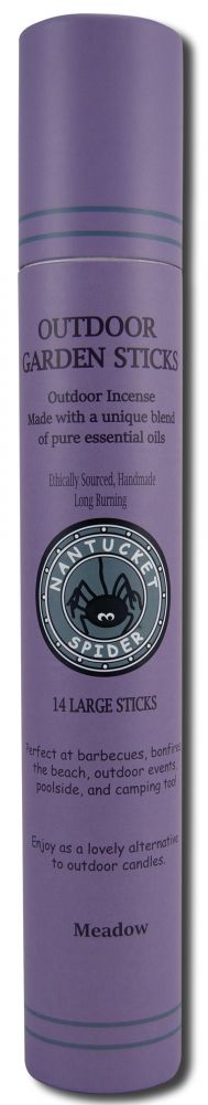 NANTUCKET SPIDER Bug Repellent Outdoor Garden Stick Meadow 14 ct