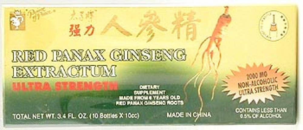 Prince of Peace Chinese Ginseng Extracts And Blends Red Panax Ginseng 10x10cc